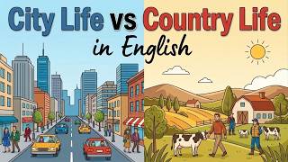 Talking About City Life &amp; Country Life in English | Easy English Podcast