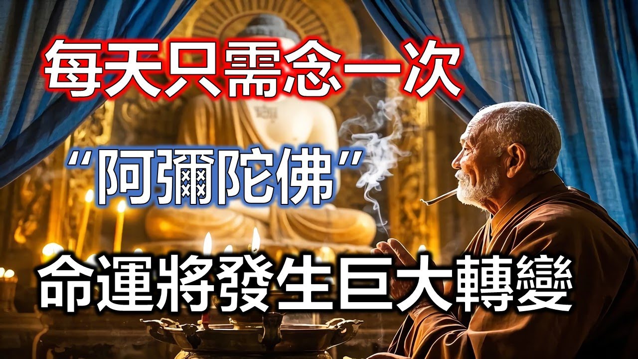 佛祖告誡：每天只需念一次“阿彌陀佛”，命運將發生巨大轉變！#佛學#智慧#因果