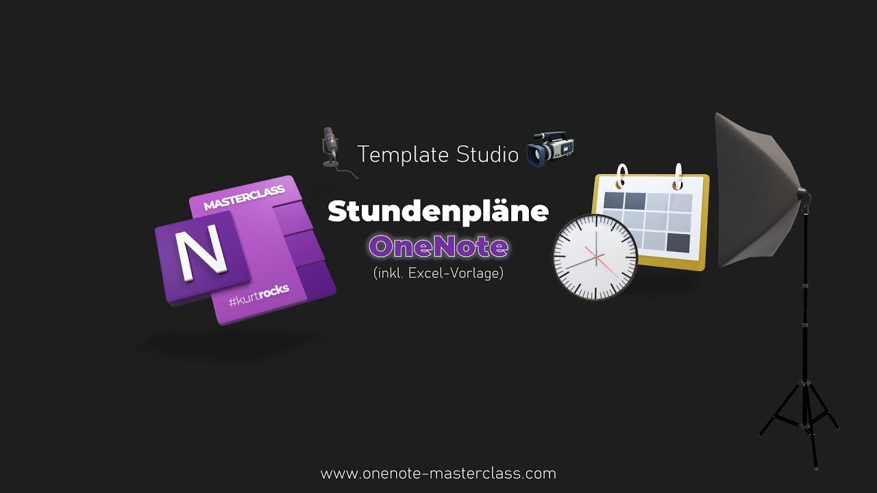 OneNote Masterclass Template Studio #14 - Stundenpläne - YouTube