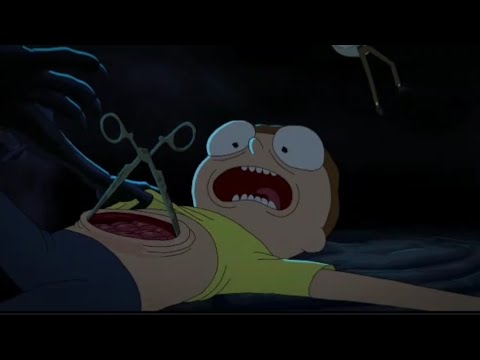 Morty jumping into the fear hole(Rick and Morty season 7 episode 10)