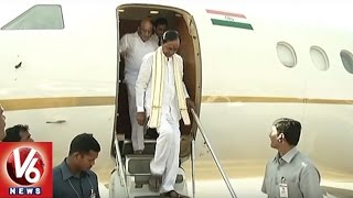 CM KCR Family Arrives Hyderabad | Tirupati Tour | V6 News