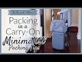 Packing for Europe with Only a Carry-On! | Minimalist Packing Tips | Travel Capsule Wardrobe