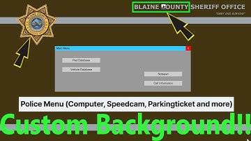 How To Install Police Menu And New Background! | #criminaljusticeyoutube