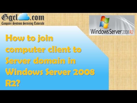 Windows Server 2008 R2: How to join computer client to server domain?