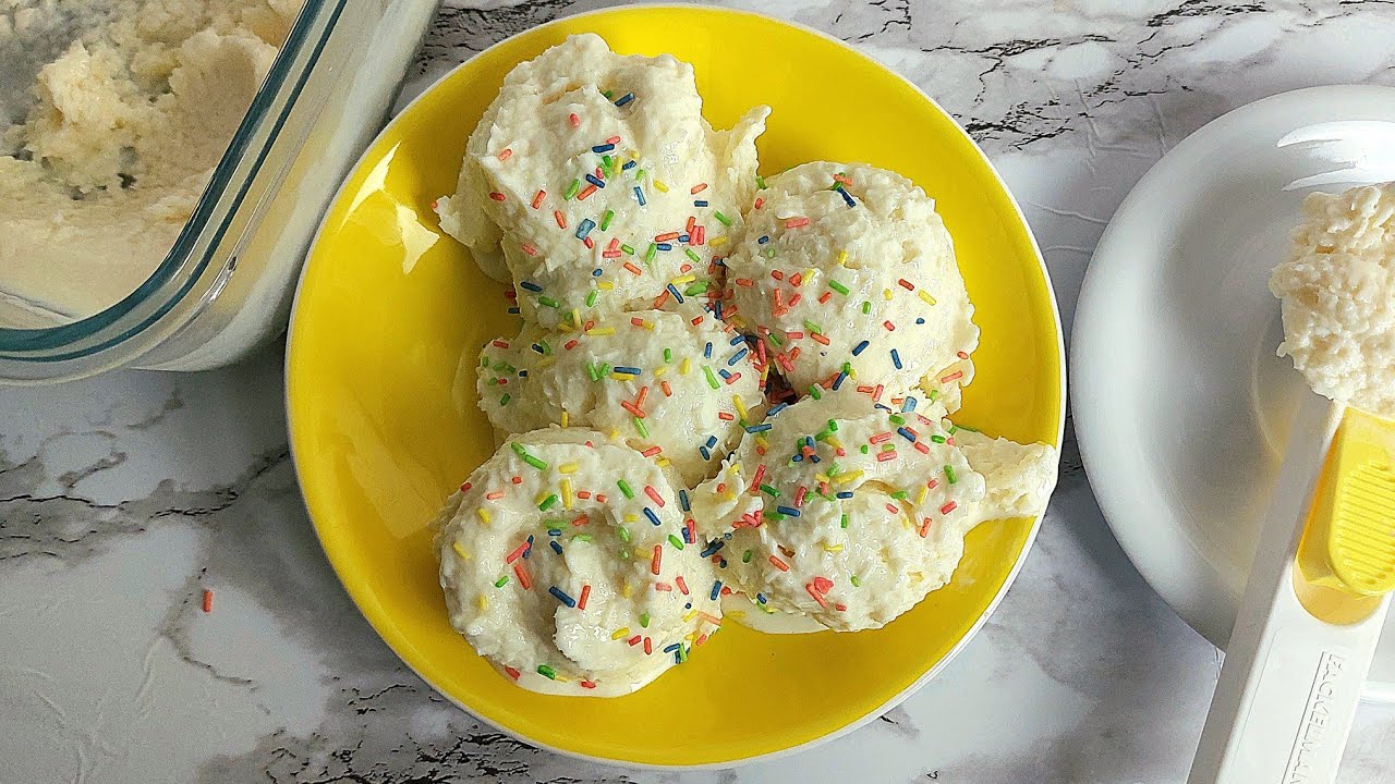 MILK POWDER ICE CREAM AT HOME MILK POWDER RECIPES (yoghurt flavour