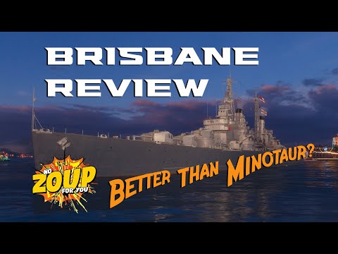 World of Warships Brisbane Review - Is it better than Minotaur?
