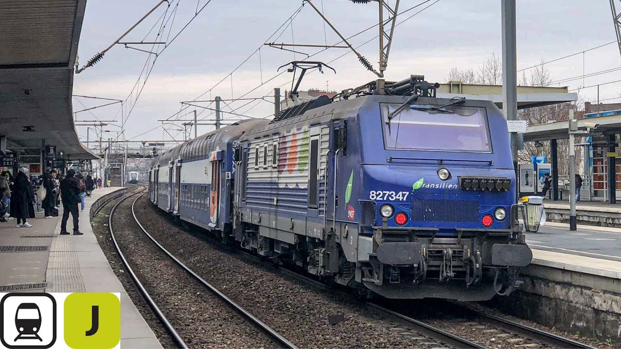 La ligne J du réseau Transilien ( BB 27300, VB2N & Z 50000)