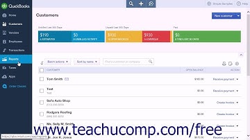 QuickBooks Online Plus 2015 Tutorial Printing Lists Intuit Training