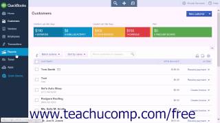 QuickBooks Online Plus 2015 Tutorial Printing Lists Intuit Training