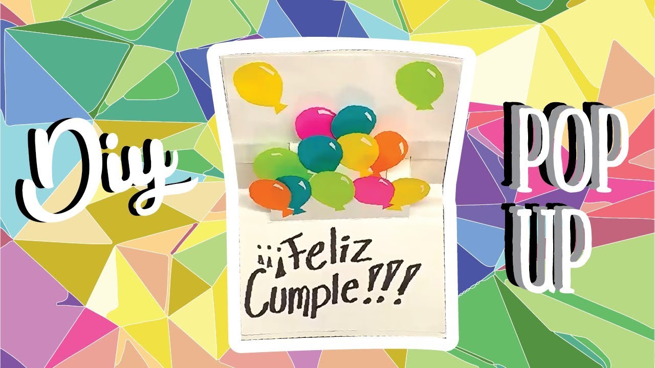 es inutil Pacífico Señor Pop Up Birthday Card / Crafts with paper folding cards - YouTube