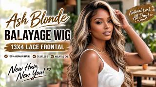 This Wig is so TEA💛 Ash Blonde + Tea Brown Balayage Wig Reveal 🔥 VARIAHAIR Real Shot Human Hair Wig screenshot 2