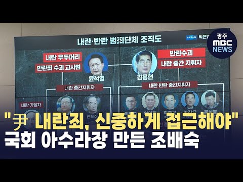 [전주] &amp;quot;尹 내란죄, 신중하게 접근해야&amp;quot;..국회 아수라장 만든 조배숙(뉴스투데이 2024.12.12 광주MBC)