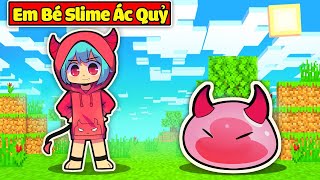 EM BÉ YUMMIE SLIME ÁC QUỶ BẢO VỆ HIHA TRONG MINECRAFT*YUMMIE SLIME ÁC QUỶ CUTE 👶😚