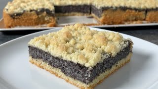 Der Leckerste Mohn-Streusel-Kuchen Den Ich Je Gegessen Habe Einfach Und Unglaublich Lecker