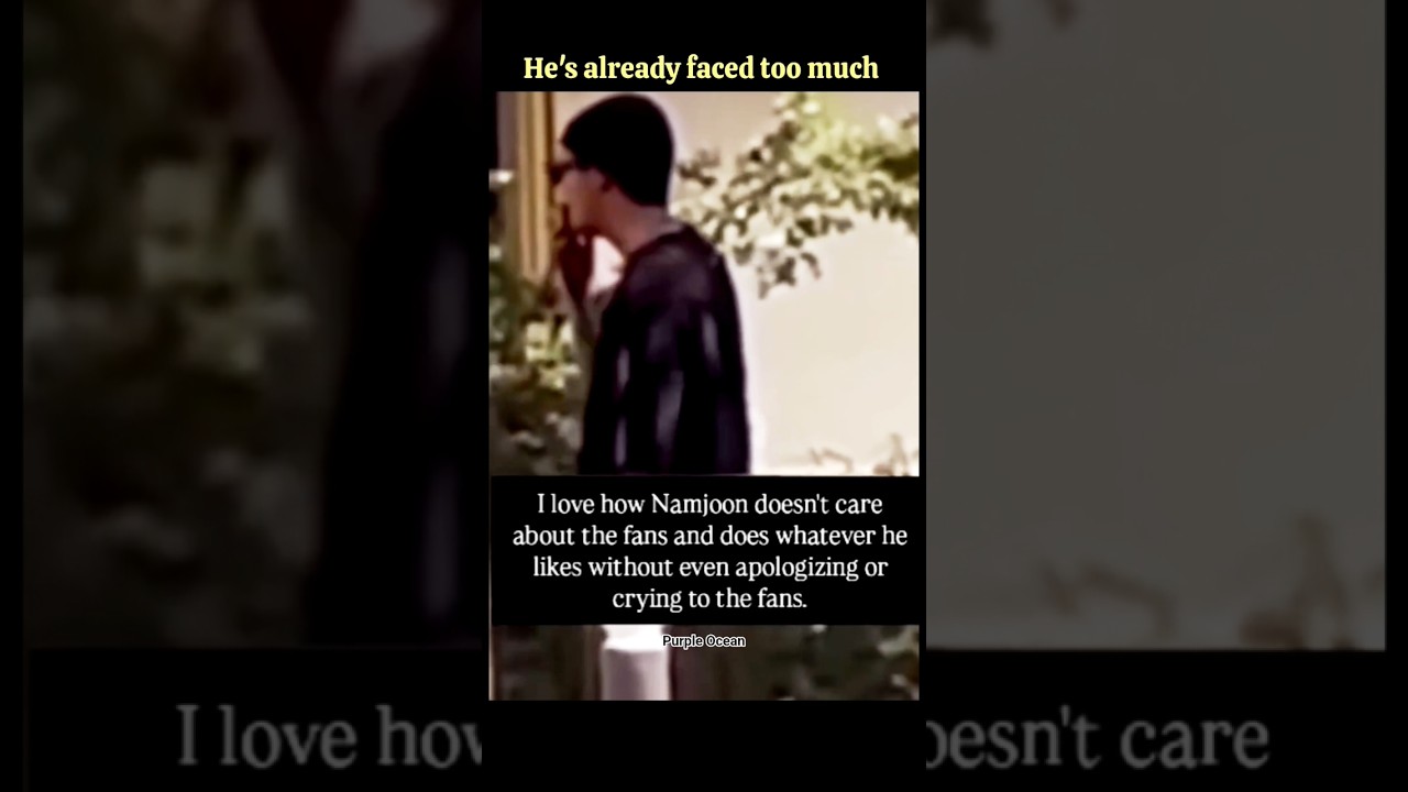 Namjoon being carefree now 🤌 
