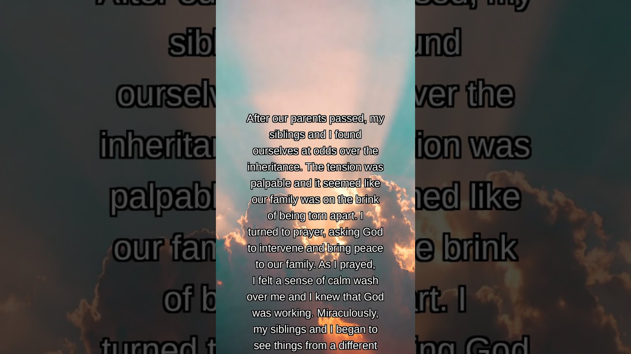 Family Feud Over Inheritance: A Story of Faith and Miracles