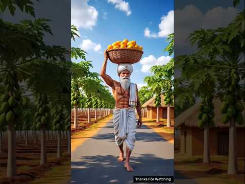 Farmers cultivate papaya but somewolves come and destroy the papayatrees 😥#ai #farmer #short