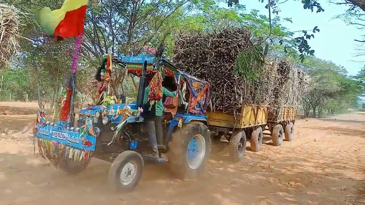 new Holland tractor heavy load sugar cane tractor please subscribe to