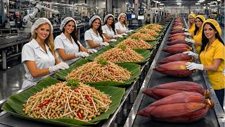 Inside the Largest High-Tech Banana Factory: How Banana Blossoms Are Processed