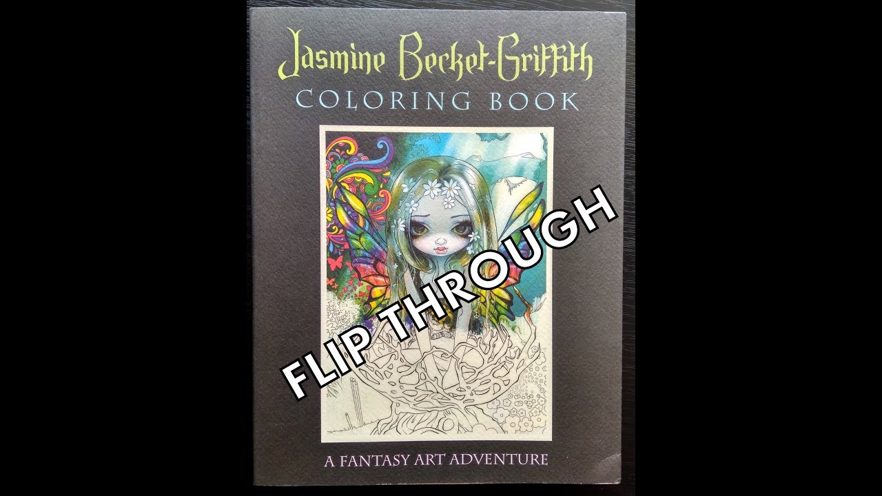 Flip through A Fantasy  Art Adventure Coloring Book by Jasmine Becket-Griffith