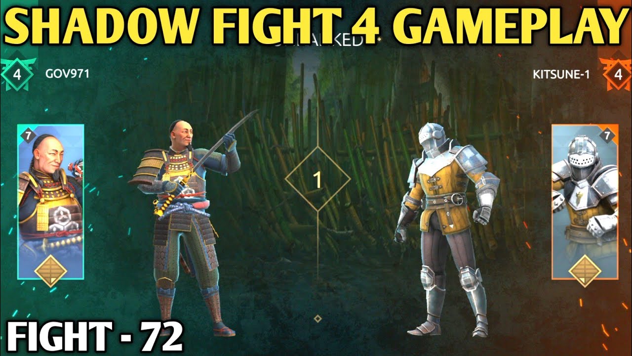 Fight - 72 || shadow fight 4 gameplay || ranked match  || shadow fight 4 || android games