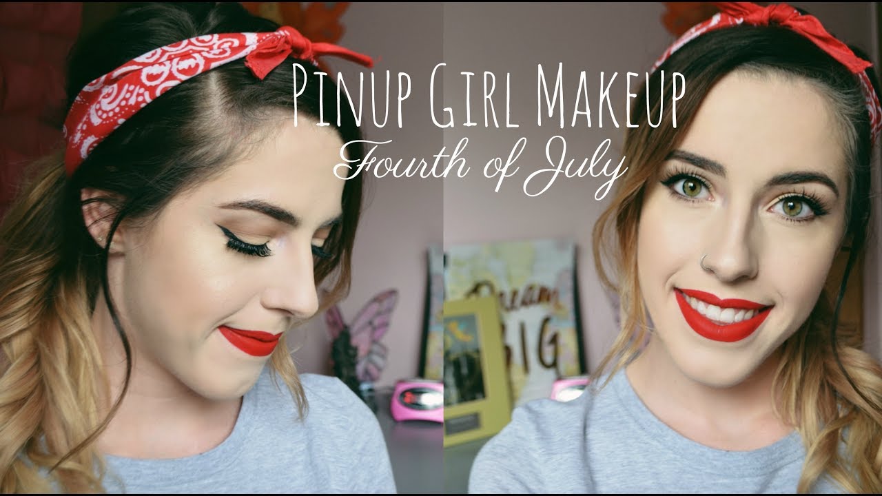 Pinup Girl Makeup | Fourth of July