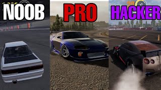 NOOB vs PRO vs HACKER in CAR X DRIFT RACING 2