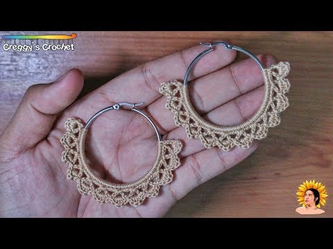 CROCHET “Boho” Hoop Earrings | Tutorial