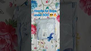 Hoodie for Boys under ₹500 😎🔥 #viral #viralvideos #hoodie #flipkartunboxing