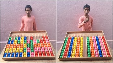 pro player playing sorting color ball game match