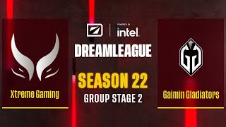 Dota2 - Xtreme Gaming vs Gaimin Gladiators - Game 2 - DreamLeague Season 22 - Group Stage 2