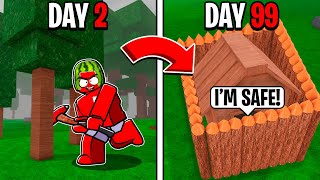Building TINY BASE In 99 Nights In a Forest🔦 Wealth