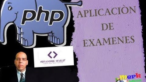 Aplicación de examen en PHP y Mysql