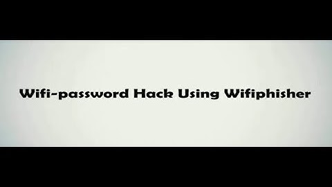 #24 Wifi Password Hack Using Wifiphisher