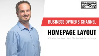 7 Tips For Creating A Highly Effective Homepage