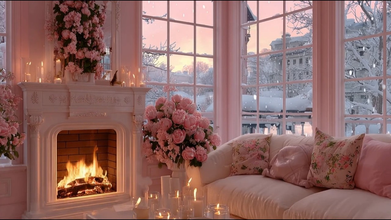 Valentine Winter Room 🌹| Healing Piano Music for Anxiety & Deep Sleep