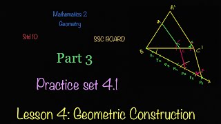 Part3Practice set4.1lesson4 geometric constructionall examplesstd10ssc boardmaths2geometry