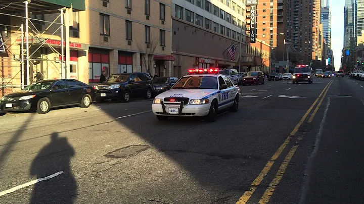 NYPD CRUISER & NYPD AUXILIARY VAN RESPONDING INTO A 10-77 HIGH RISE FIRE IN MANHATTAN, NEW YORK. - DayDayNews