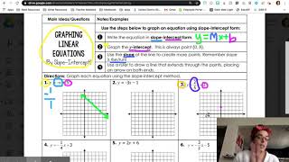 Guided Notes: Graphing Linear Equations