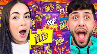 Trying EVERY Takis Flavor in the WORLD! **RARE**