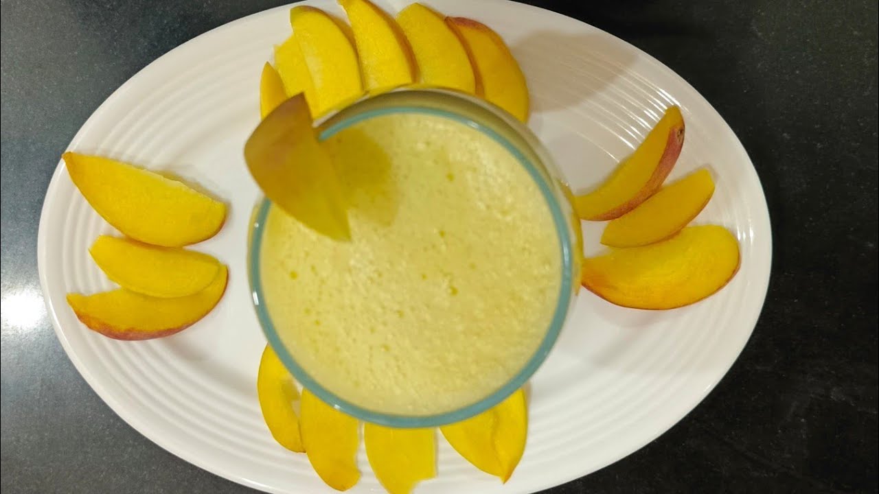 Peach Water Shake/Peach Juice/Fresh Peach Juice/Peach Water Shake Recipe by Mama's Kitchen❤️