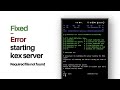 Resolving KeX Server Startup Errors on Kali NetHunter