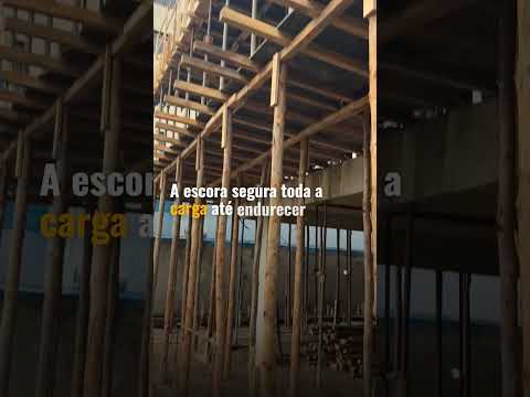 POR QUE TANTAS ESCORAS SEGURAM UMA LAJE? A VERDADE TÉCNICA 🏗️