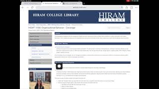 Hiram College Library - Finding Your Industry of Choice