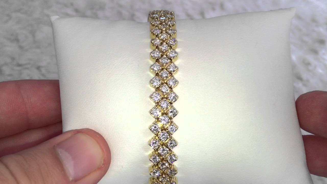 Diamantarmband 1.50 Karat -BI-Color- 585/14K Weiß- und Gelbgold