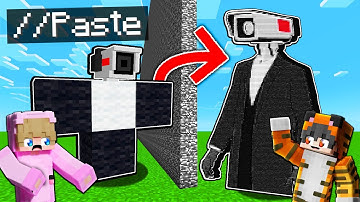 I CHEATED with //PASTE in SKIBIDI CAMERAMAN Build Challenge!