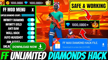 FREE FIRE NEW DIAMOND HACK || FF NEW MOD MENU APK || UNLIMITED DIAMOND SCRIPT || FREE FIRE HACK