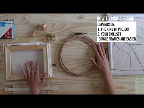 How to make a Punch Needle Frame using an artist canvas 