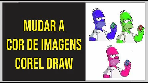 Como mudar a cor de uma forma no Corel?