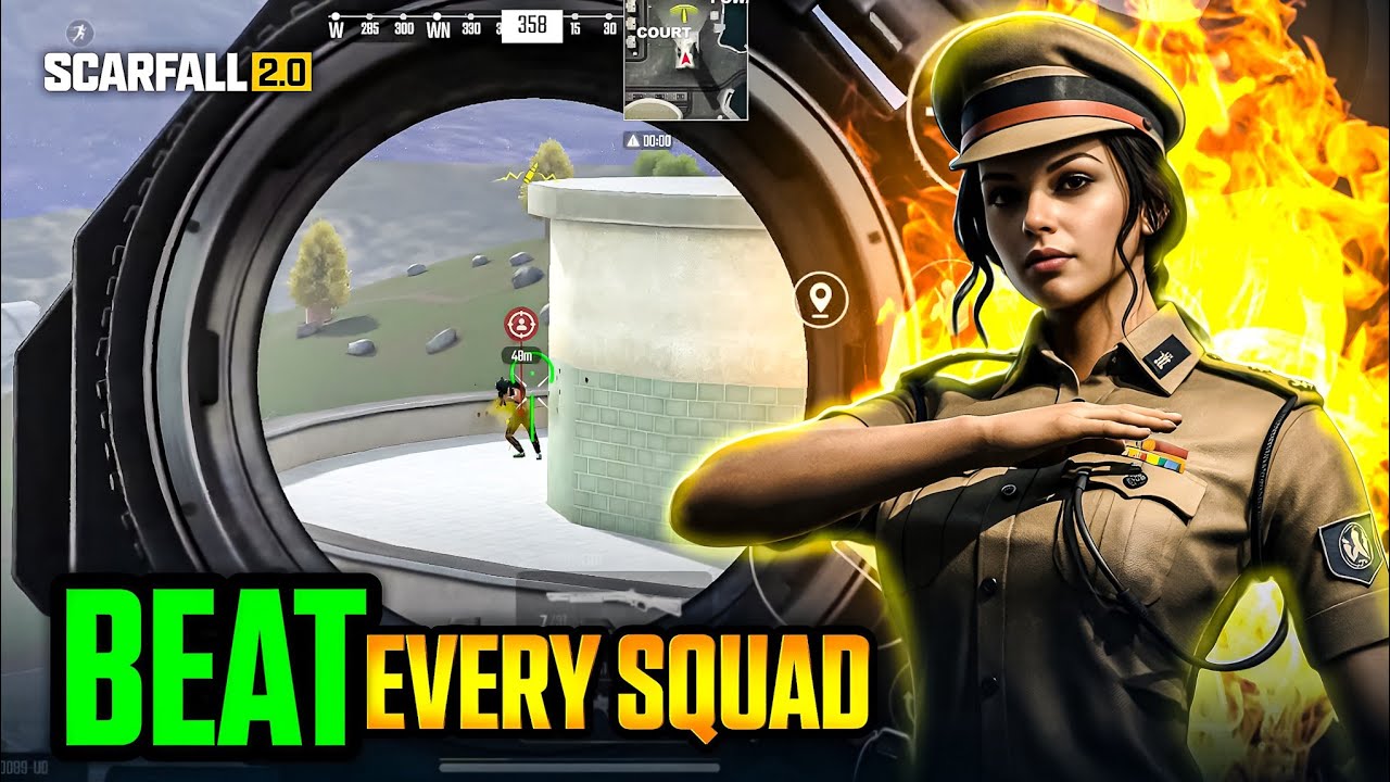 🎯 ULTIMATE SOLO VS SQUAD GAMEPLAY – SCARFALL 2.0 BEST CLIPS! 💥😎